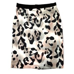 Ann Taylor cotton/silk blend stretchy pencil skirt